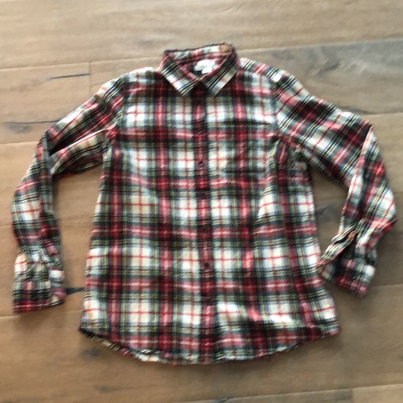LL Bean Slightly Fitted Plaid Flannel Shirt - Picture 1 of 6